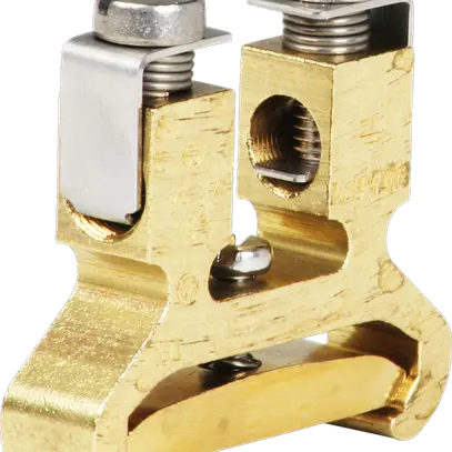 Morsetto di terra componibile Woertz 6…16mm² raccordo a vite 2×1 guida DIN 35mm 
