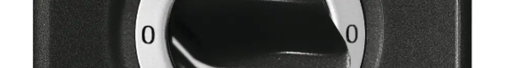 Kit front. 0-Kochen-0-Waschen per interr.rotativo nero 