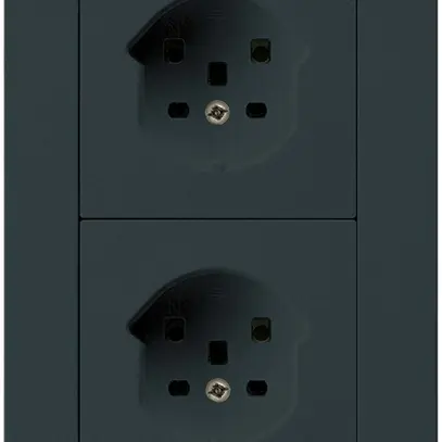 UP-Kombi 2×1 HA kallysto.pro 2×Typ 25 mit Steckklemmen schwarz 