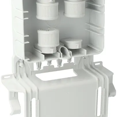 Boîtier AGRO, a.plaque d.montage pour canniveau d.câbles, coudé,120×95×40mm gris 