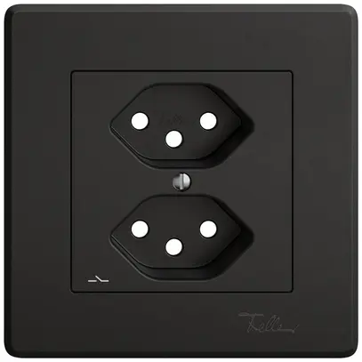 Kit di montaggio INC EDIZIO.liv SNAPFIX® per presa 2×T13 separata ne 