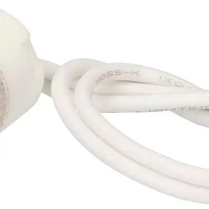Portalampada G4/G5.3/G6.35 materiale sintetico bianco con allacciamento 140mm 
