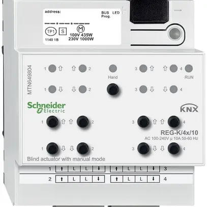 Attuatore di persiana AMD KNX Schneider Electric 4×230V, MTN649804 