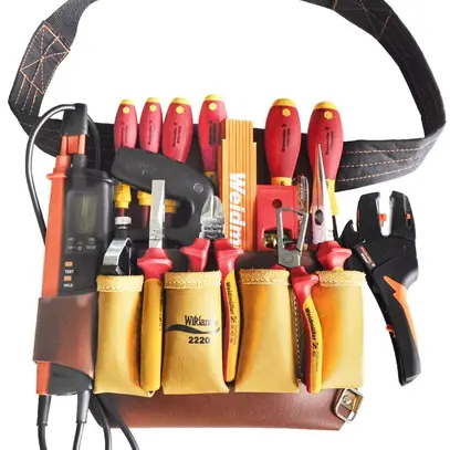 Werkzeugtasche Weidmüller WZTE Leder Premium 16-teilig 
