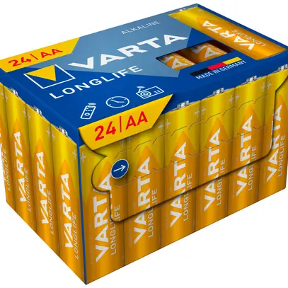 Batterie VARTA Consumer Longlife AA Alkali-Mangan 1.5V Box à 24 Stück 
