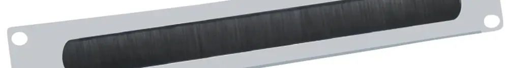 Pannello passacavo 19" VALUE, ritaglio con guarnizione a spazzola 2UA ac grigio 