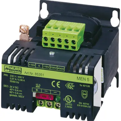 Alimentatore con raddrizzatore Murrelektronik MEN 230/400VAC, 24VDC/2.5A 