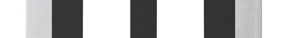 Kit frontal ENC HMS kallysto B pour 2 modules noir 