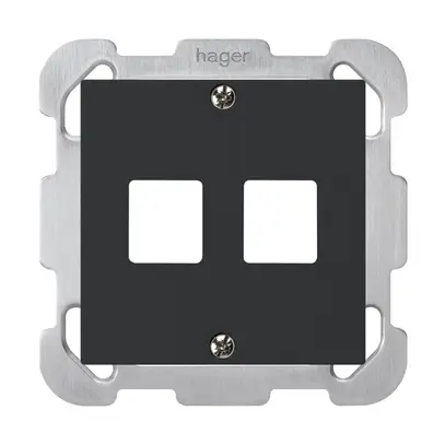 Kit frontal ENC HMS kallysto B pour 2 modules noir 