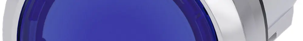 Poussoir lumineux Siemens SIRIUS ACT bleu métal brillant 