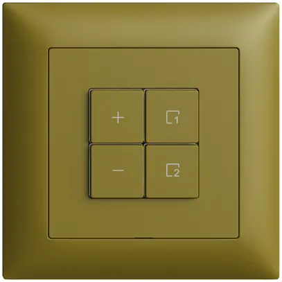 Stazione secondaria INC 1K/4T per dimmer scena Edue Wiser olive 