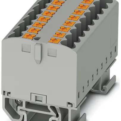 Bloc répartiteur Phoenix Contact PTFIX 6×2.5mm² horizontal pour NS 15, bleu 