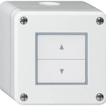 AP-Storenschalter robusto IP55 weiss mit 2 Funktionstasten 