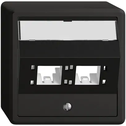 Kit di montaggio AP EDIZIO.liv SNAPFIX® per freenet cat.6A adattatore 2× ne 