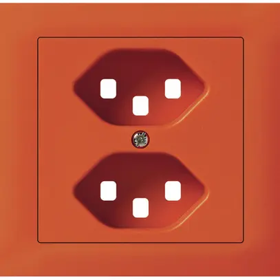 Kit frontal INC G3 kallysto pour prise INC G3 2×type 23 cadre à visser orange 