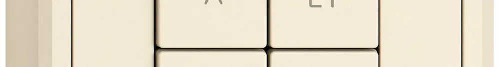 Interruttore tapparelle AP EDIZIO.liv Wiser SNAPFIX® 1 scena 4 tasti cr 