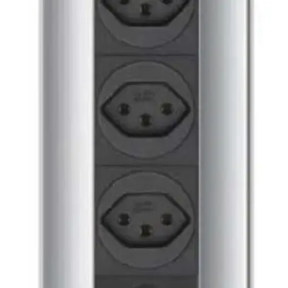 Presa retrattile 4×T13+2×RJ45 Liftup 17m con coperchio bilico acciaio pregiato 