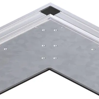 Angle plat tehalit BKB supérieur vasque intérieur pour canal de sol 200×348×3mm 