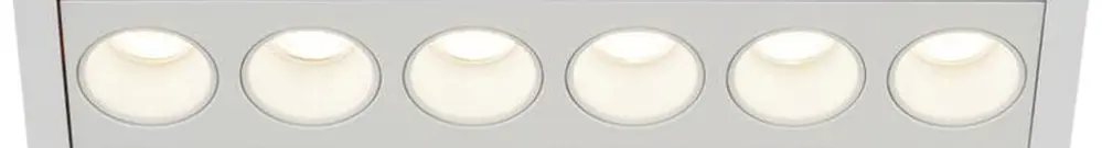Plafoniera LED INS SLV MILANDOS 6 12W 980lm 3000K 45° alluminio bianco 
