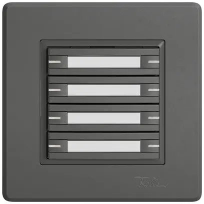Pulsante KNX RGB INC EDIZIO.liv SNAPFIX® sensore temp.RGB-LED targ.8× com.1T grs 