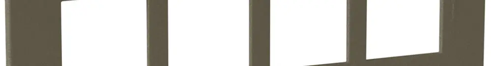 Cadre de recouvrement ATO 1×4 module, dark bronze 
