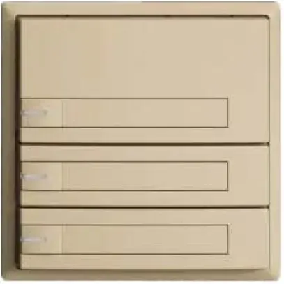 Poussoir KNX RGB EDUE, 250mW, a.LED RGB, a.papier, 3×poussoir, 1×touche, van 