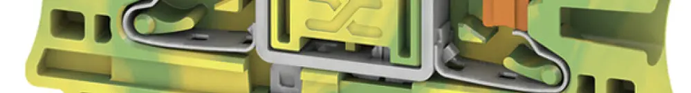 Durchgangs-Reihenklemme Weidmüller AL2C PUSH IN 2.5mm² 24A 800V TH35 grün/gelb 