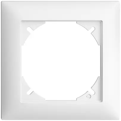 Telaio di copertura EDIZIOdue 1×1 bianco 