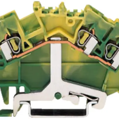 Borne de protection WAGO 2.5mm² 3L vert/jaune 