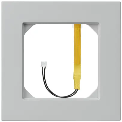 Telaio di copertura kallysto.pro 1×1 grigio chiaro illuminazione angolo verde 