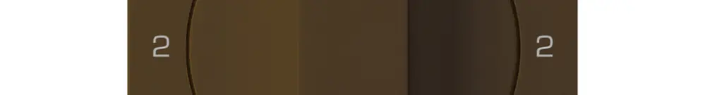 Kit di copertura kallysto interruttore rotativo S3 marrone 