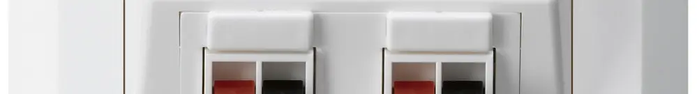 Presa INC audio kallysto.line 2×bianco morsetto per 2 altoparlante 