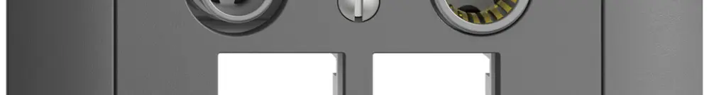 Presa multimedia INC EDIZIOdue FKE EASYNET 11dB, p.2×RJ45 S-One, grigio scuro 
