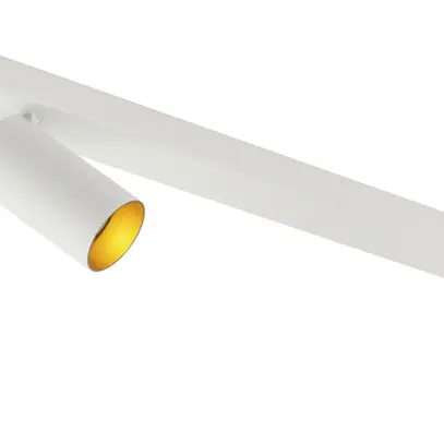 Plafoniera SLV KAMI GU10 3×0…10W 700×125mm bianco/oro 