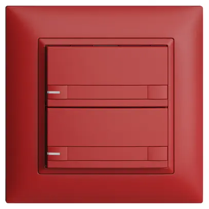 Pulsante KNX RGB INC EDUE FMI, 250mW, c.LED RGB, carta, 2×pulsanti, C.2×T., ber 