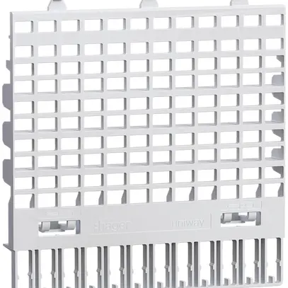 Griglia protettiva Hager uniway per zoccolo a innesto 108mm 12 posti 