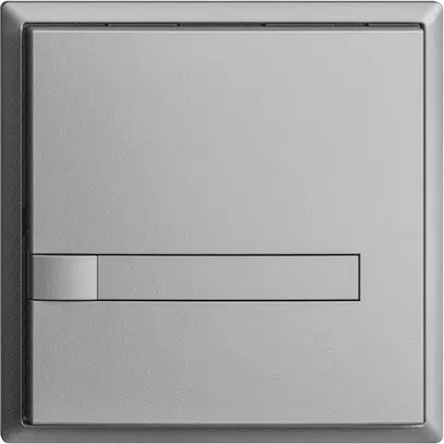 Pulsante INC KNX 1×EDIZIOdue silver RGB senza LED con inserto carta 