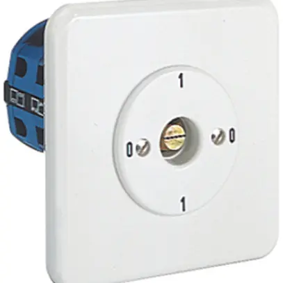 Interrupteur ENC K&N BA20 A290 PMI.S.61, 4 pans 6mm, 1 pôle, face: 0-1-0-1 