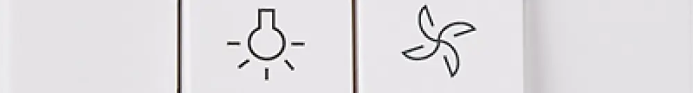 Interruttore a bilico ventila-tore INC ATO 3+3/1L bianco grd.I 