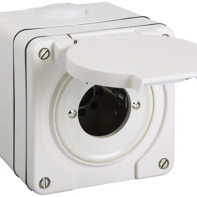 Inverseur AP s.cylindre NEVO 1P, IP55, 1-2, ret.11-1, blanc 
