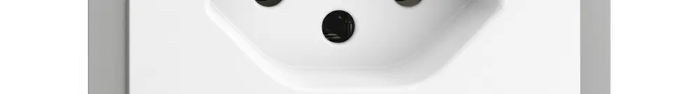 Presa INS EDIZIOdue T13 bianco con LED verde 