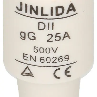 Fusibile D MAX HAURI DT-II 25A giallo 500V ritardo 50 KA gG Ø21×48mm 5 pezzi 