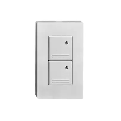 Tasto univ. INS bianco 24VDC con LED 2 tasti 