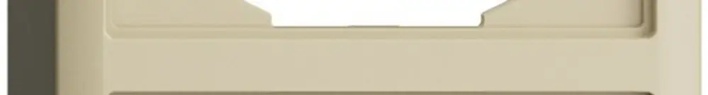 Capot EDIZIOdue 39mm I-I vanille, pour combinaison vertical/horizontal 