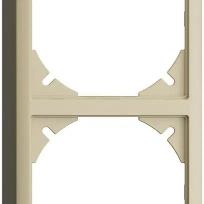 Capot EDIZIOdue 39mm I-I vanille, pour combinaison vertical/horizontal 