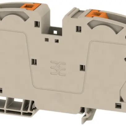 Morsetto passante Weidmüller A2C PUSH IN 2×35mm² TS35 beige 