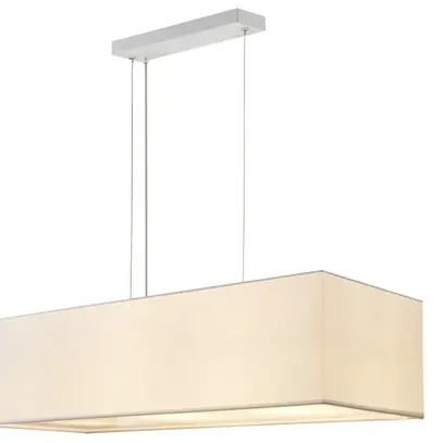 Lampada a sospensione SLV ACCANTO SQUARE E27 3×40W 800×300×200mm bianco 