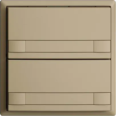 Pulsante INC KNX 2×EDIZIOdue colore sand RGB senza LED con inserto carta 