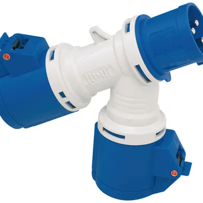 Deviatore incrociato Brennenstuhl 1×spina CEE16/3 2×presa CEE16/3 IP44 