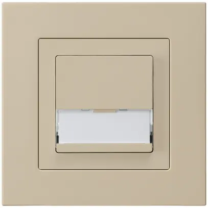 Tasto di suoneria INC A/1L kallysto.pro beige con porta-etichetta 37×15mm 